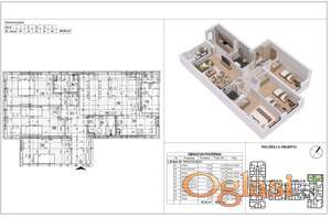 Četvorosoban stan 93 m², Telep! Sa pdv-om!